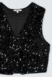 Gilet sans manches sequins