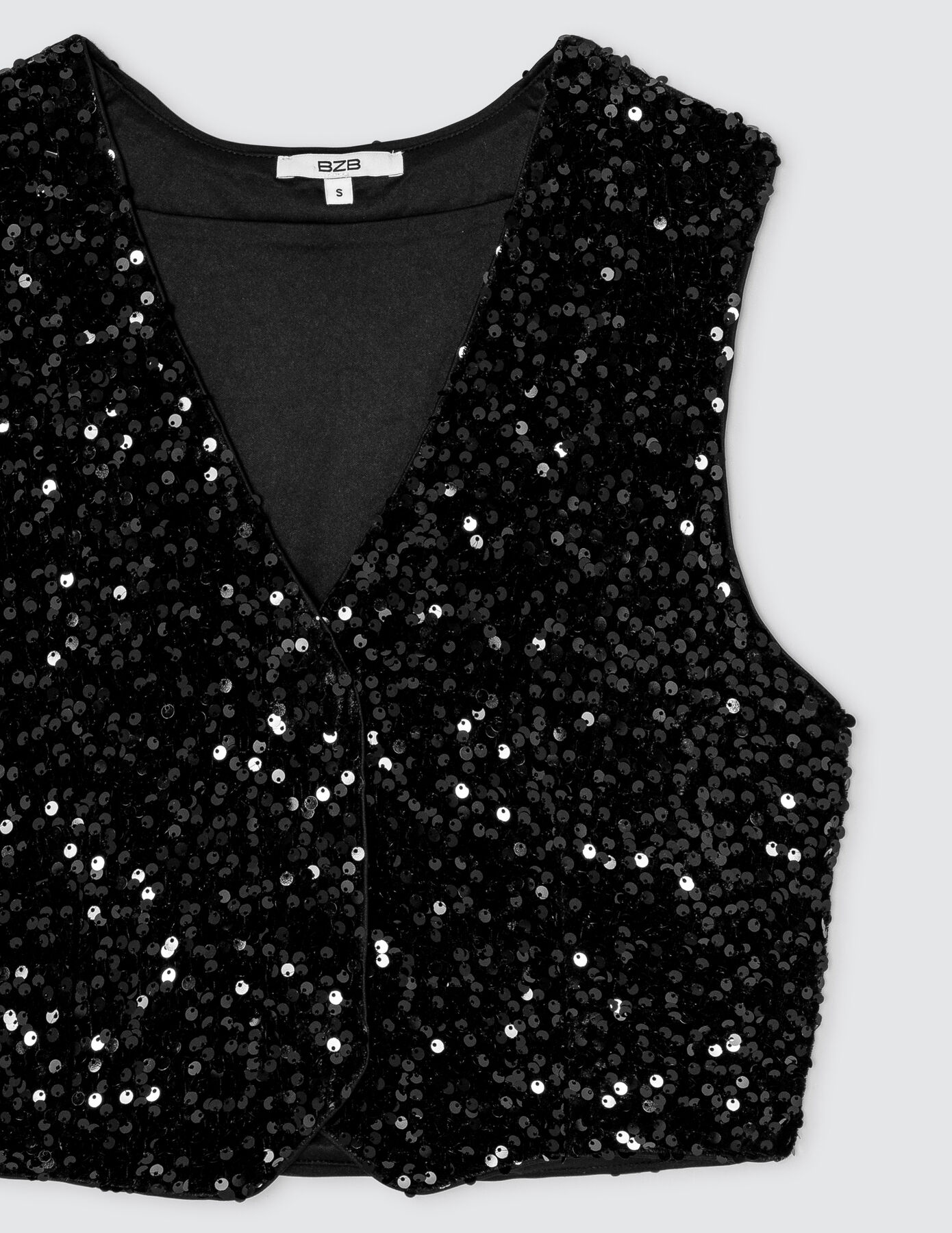 Gilet sans manches sequins