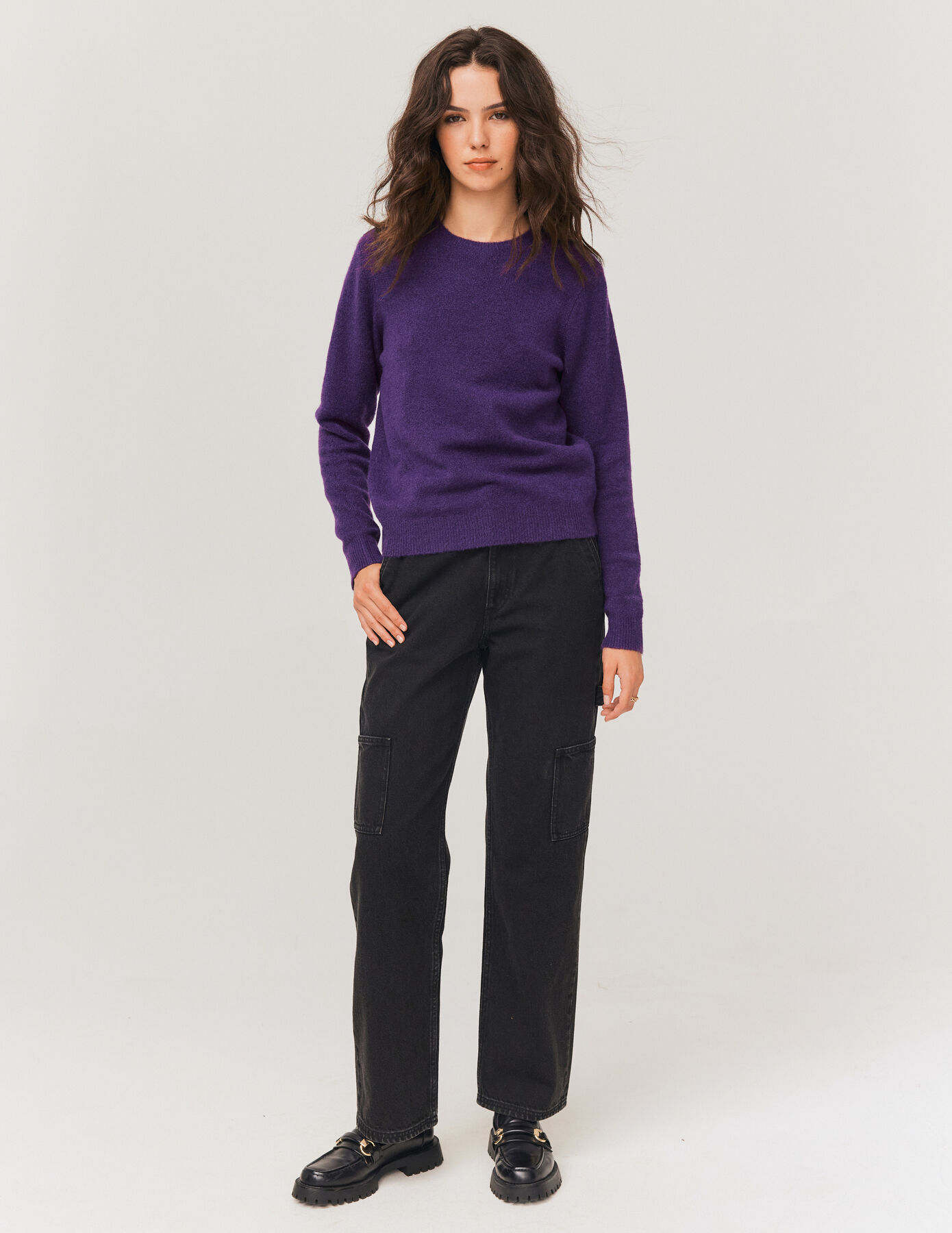 Pull col rond uni