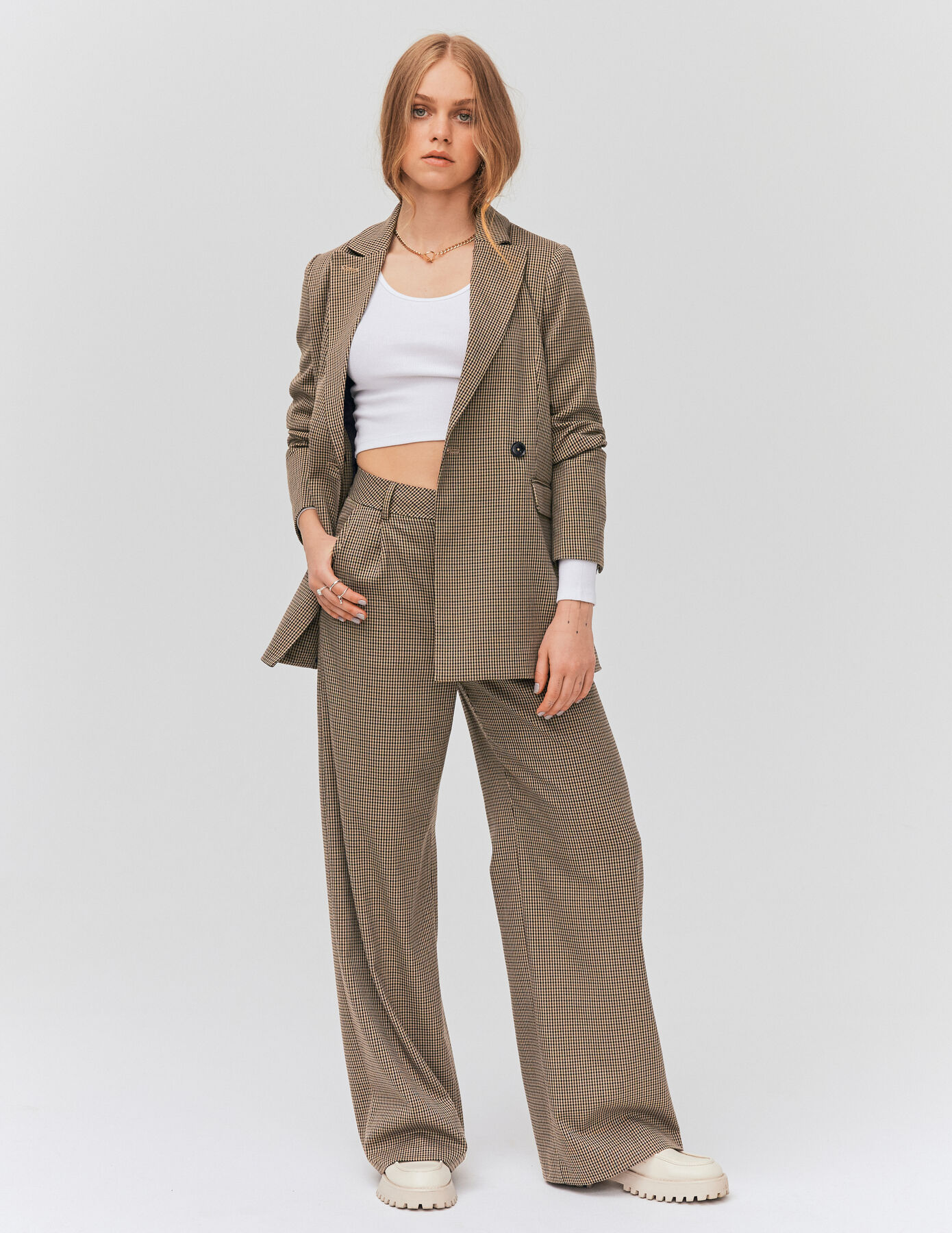 Pantalon à carreaux