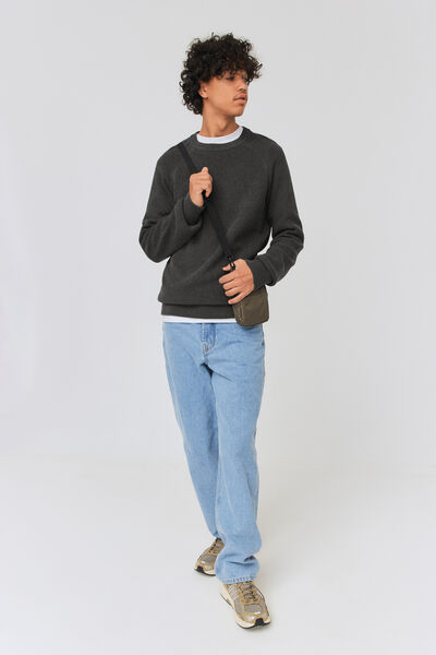 Pull raglan coton uni