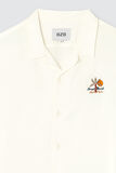 Chemise manches courtes brodée poitrine