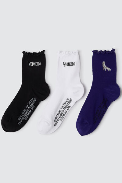 Lot de 3 paires de chaussettes Mercredi
