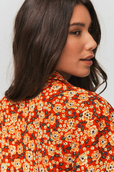 Chemise à imprimé fleuri