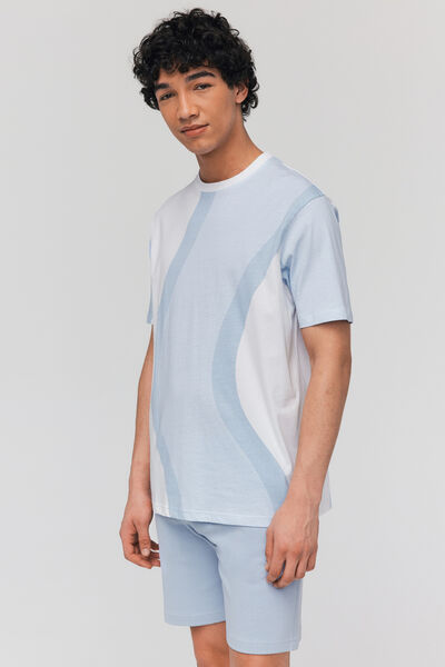 T-shirt imprimé vagues
