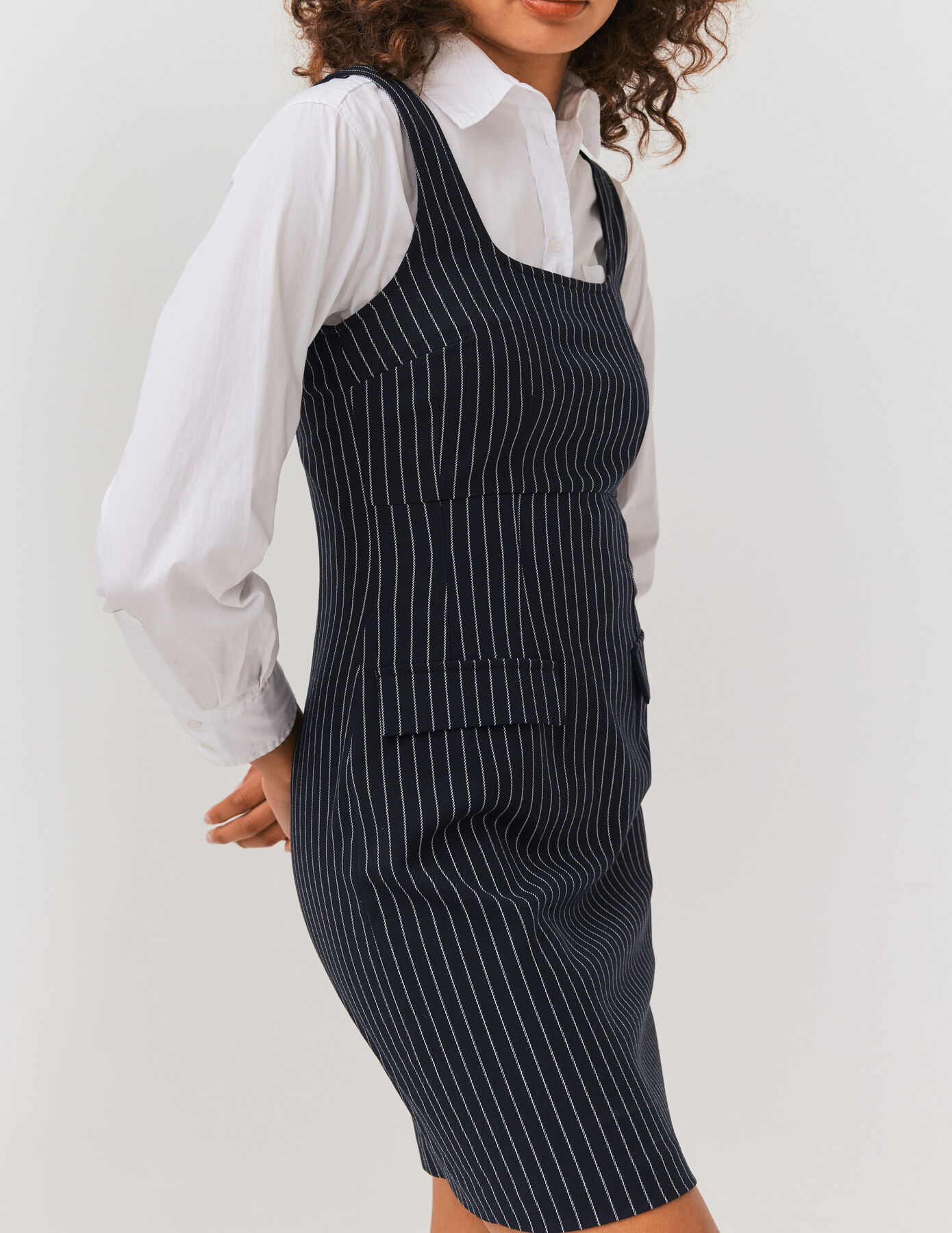 Robe rayée en flanelle