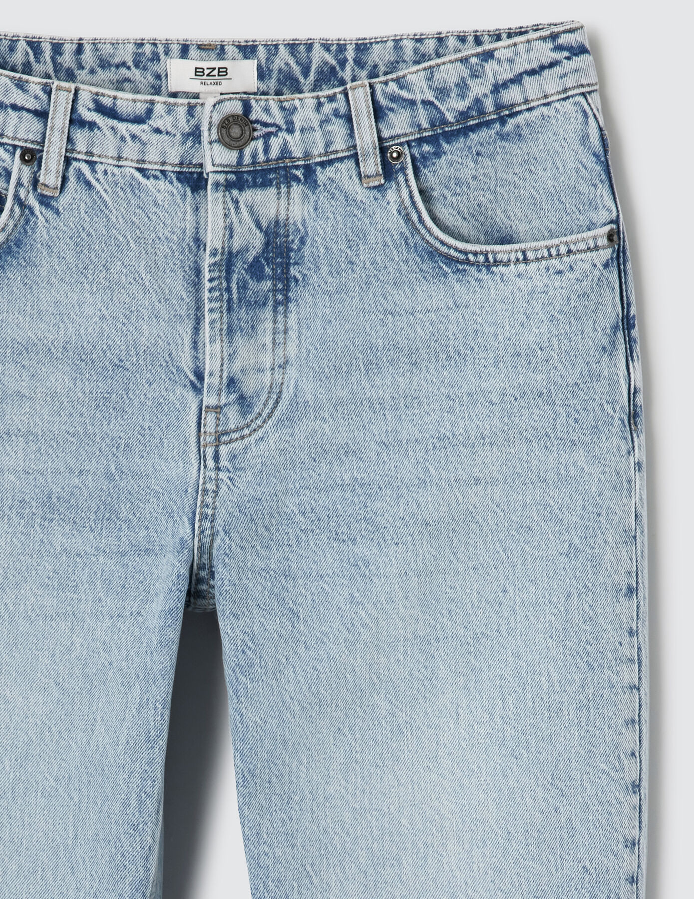 Jean relaxed bleach