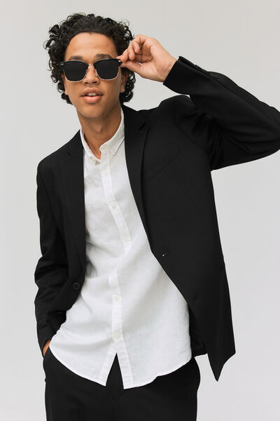 Veste de costume coupe droite