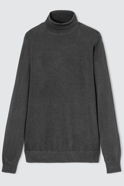 Pull col roulé