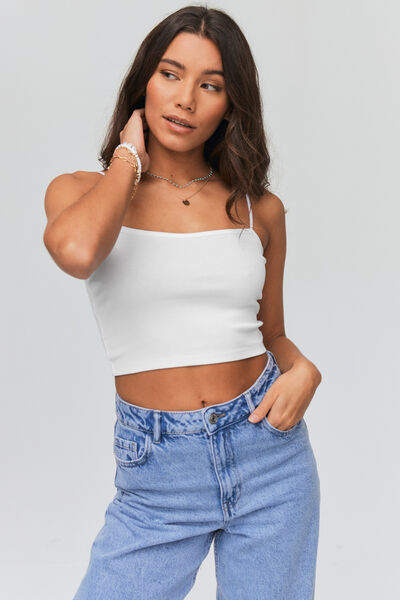 Top bustier en coton