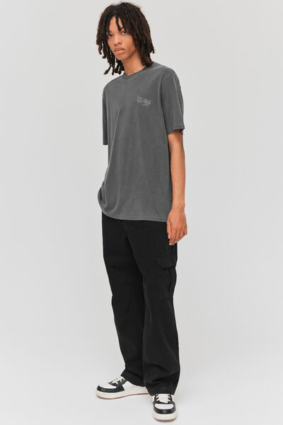 T-shirt délavé brodé