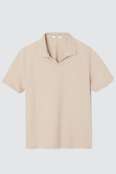Polo matière fantaisie