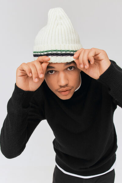 Pull col rond en laine