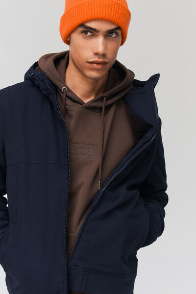 Blouson chaud uni canvas