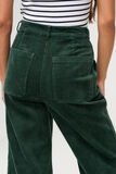 Pantalon wide leg court en velours en coton iab