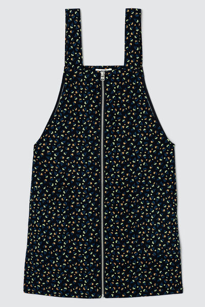 Robe salopette imprimée