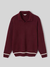 Pull col polo liseret