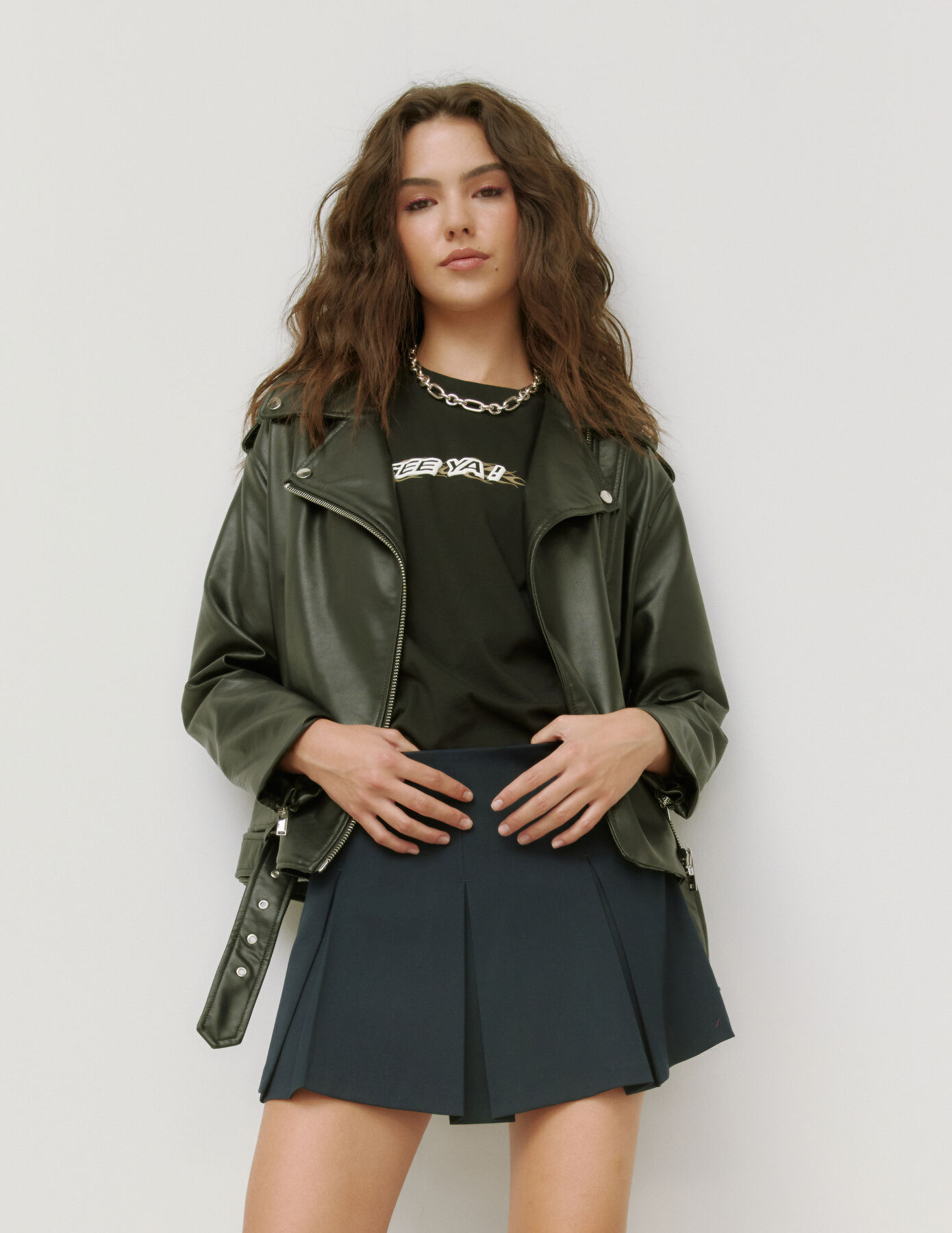 Blouson en tissu enduit