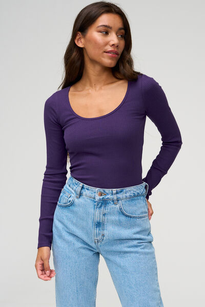 T-shirt manches longues uni