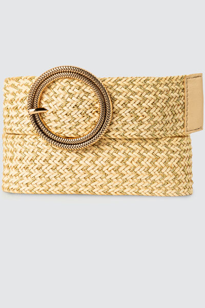 Ceinture tressée bicolore CAM