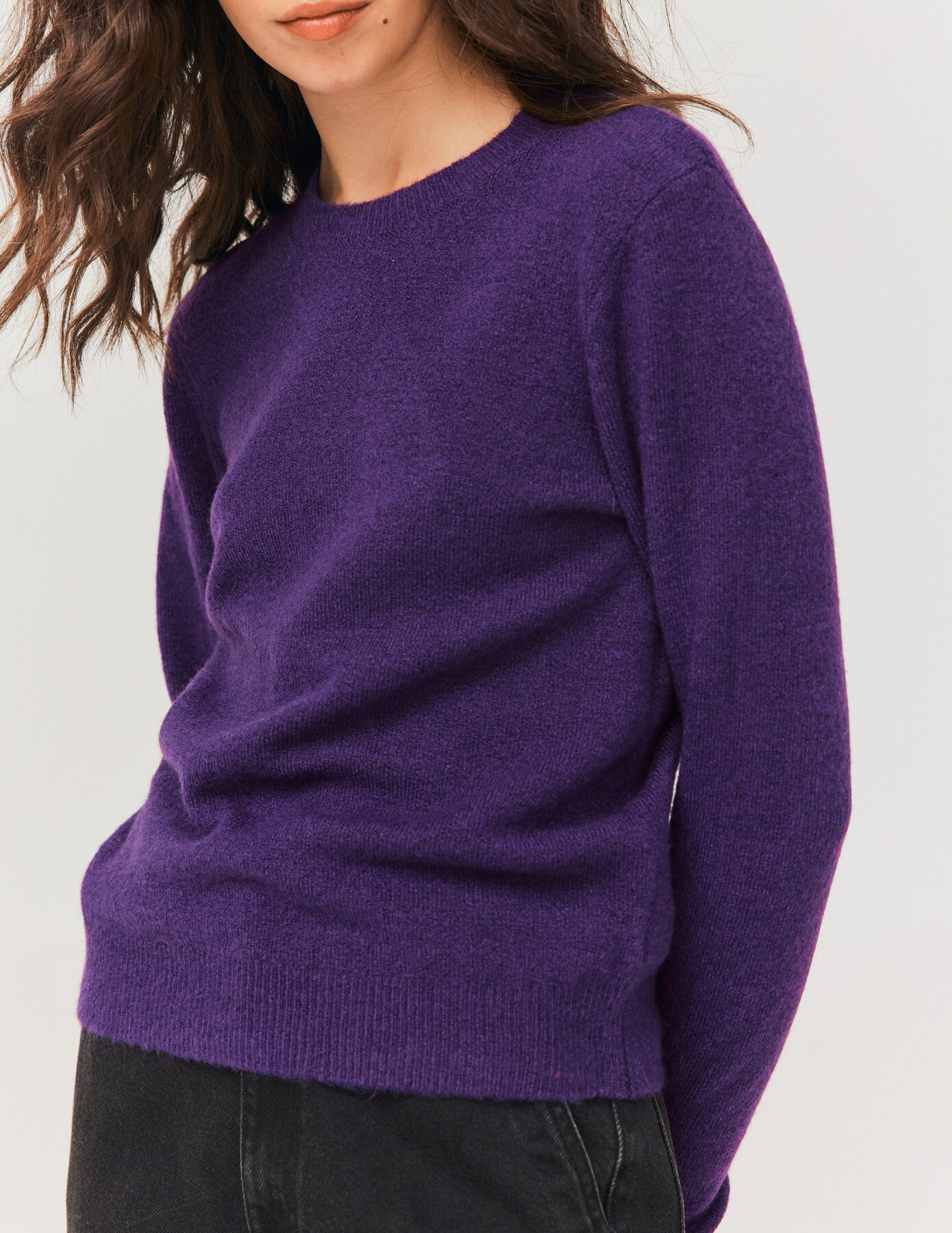 Pull col rond uni