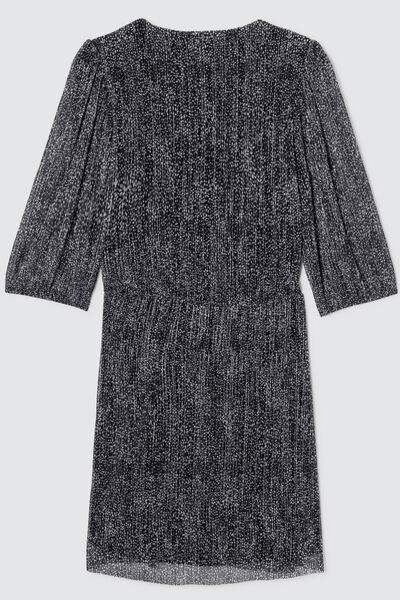 Robe pliss&eacute;e imprim&eacute;e