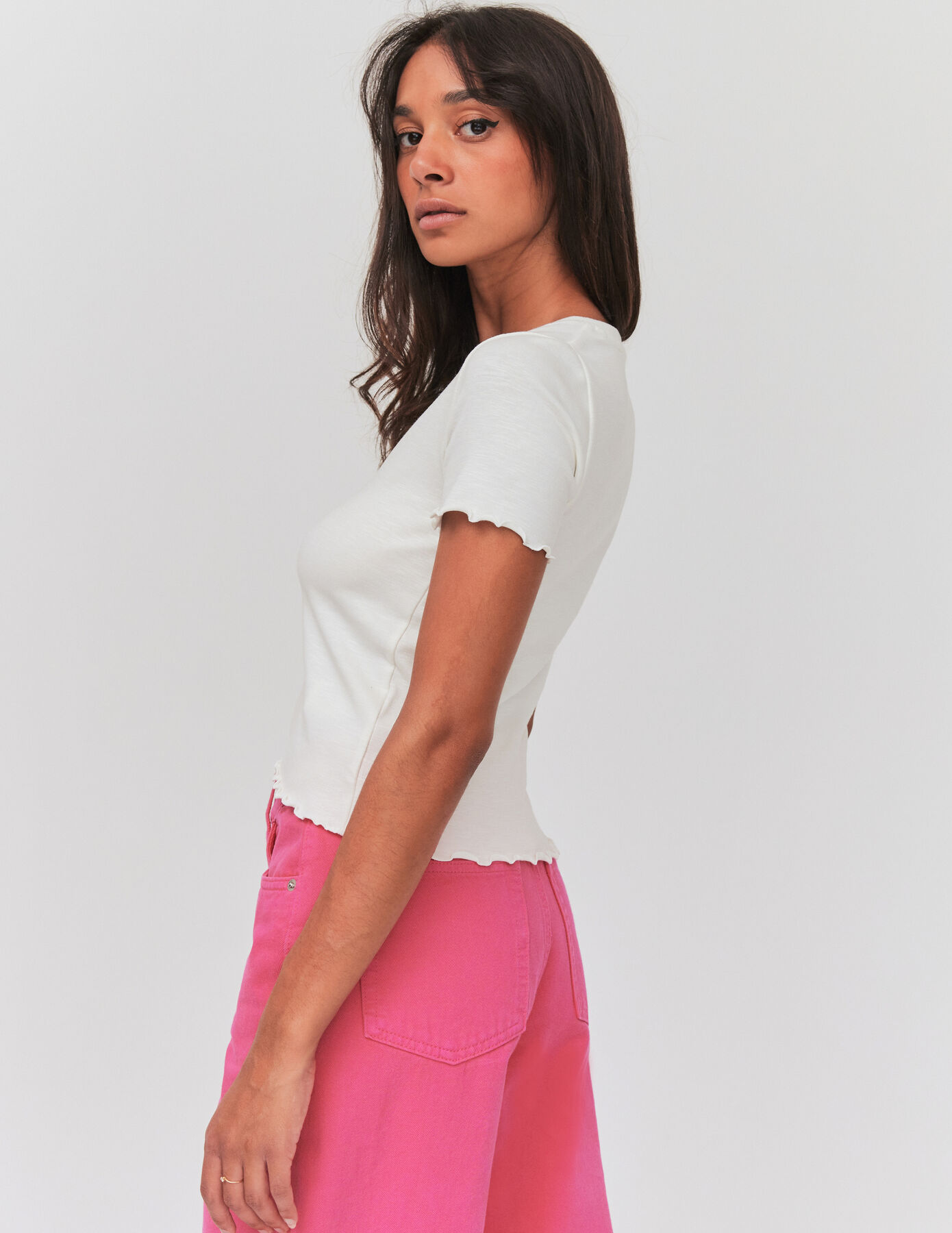 T-shirt col V