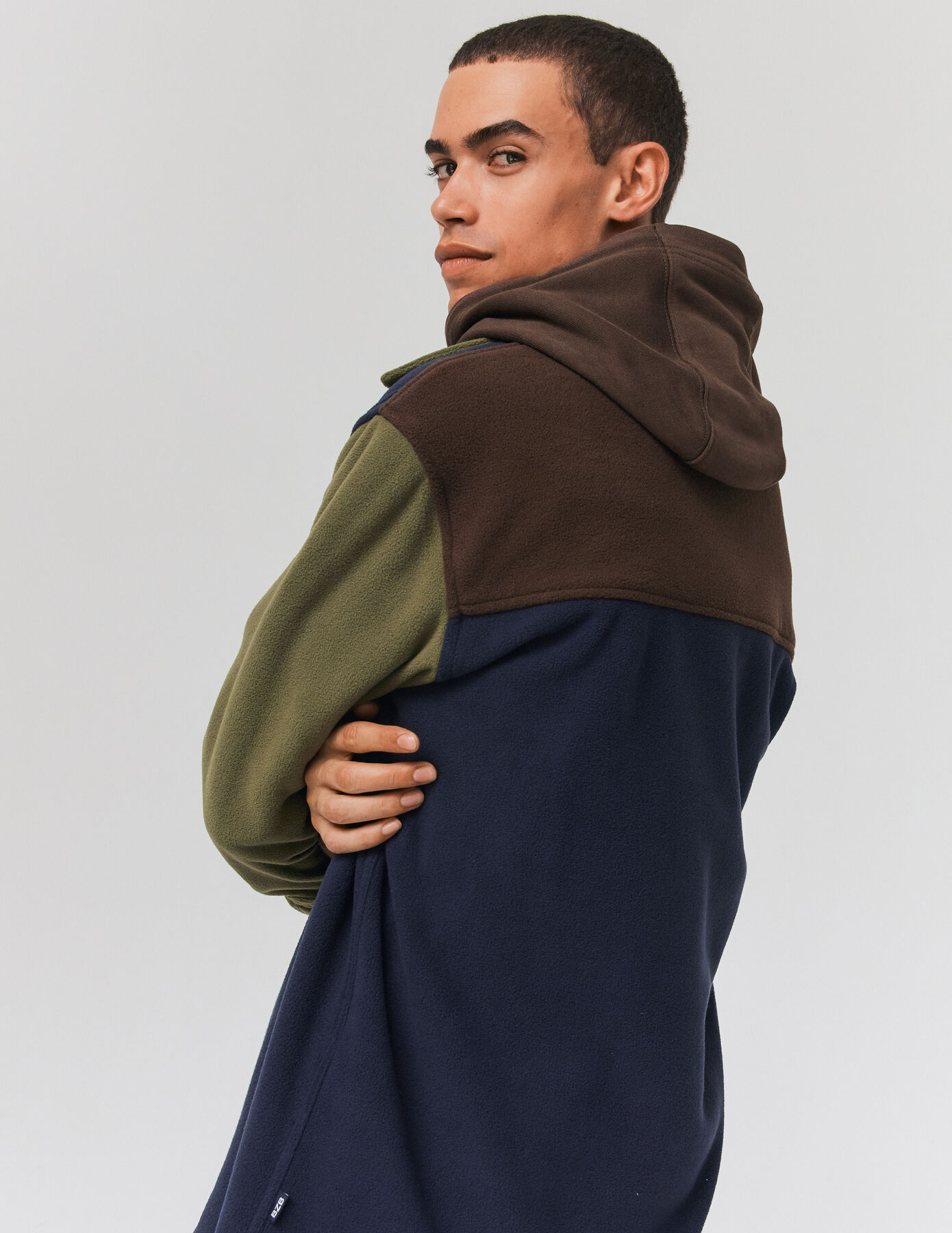 Surchemise polaire colorblock