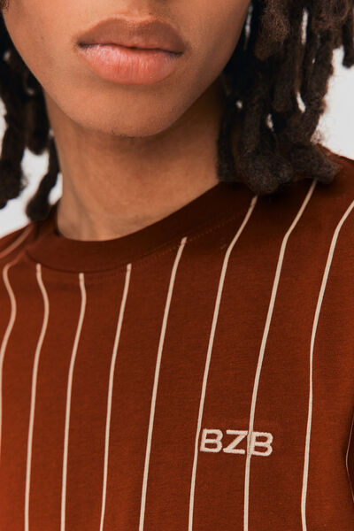 T-shirt rayures baseball