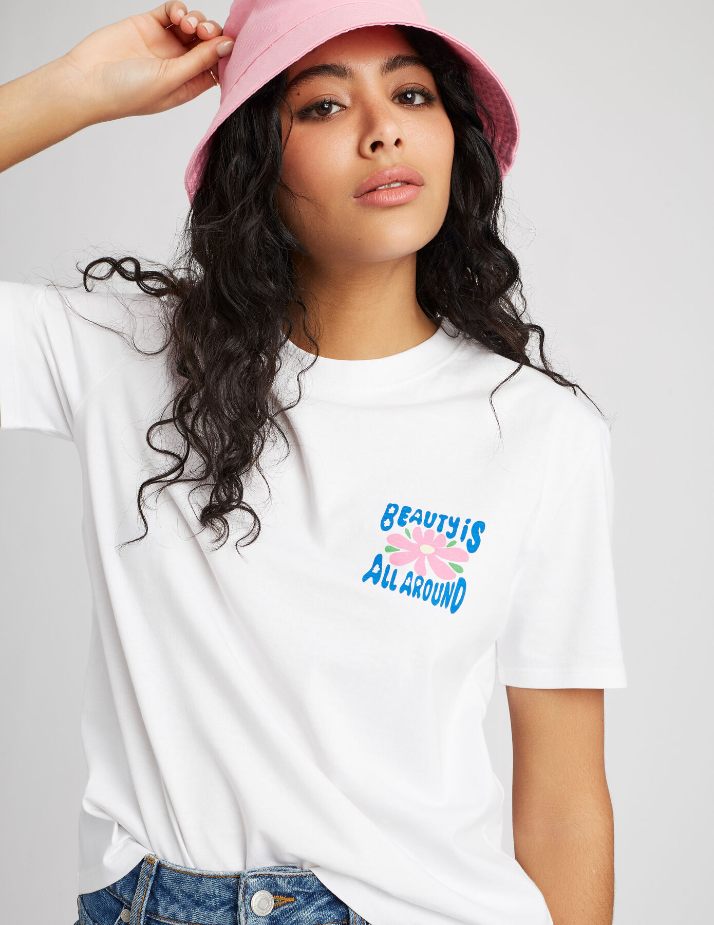 T-shirt imprimé devant/dos Blanc | BZB