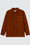 Surchemise unie col velours