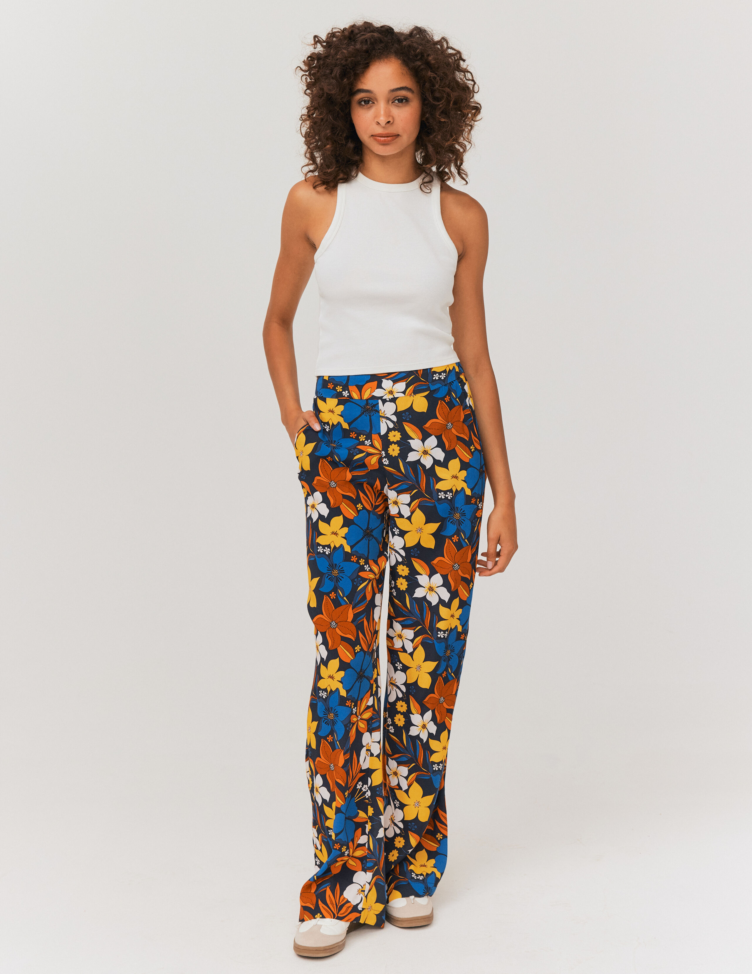 Pantalon hotsell fluide imprimé