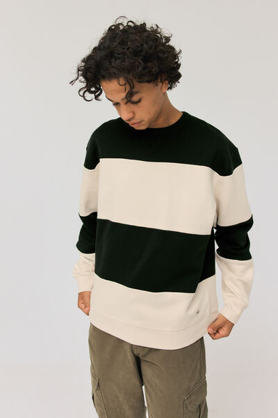 Sweatshirt maxi rayures