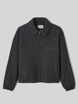 Blouson zippé en laine