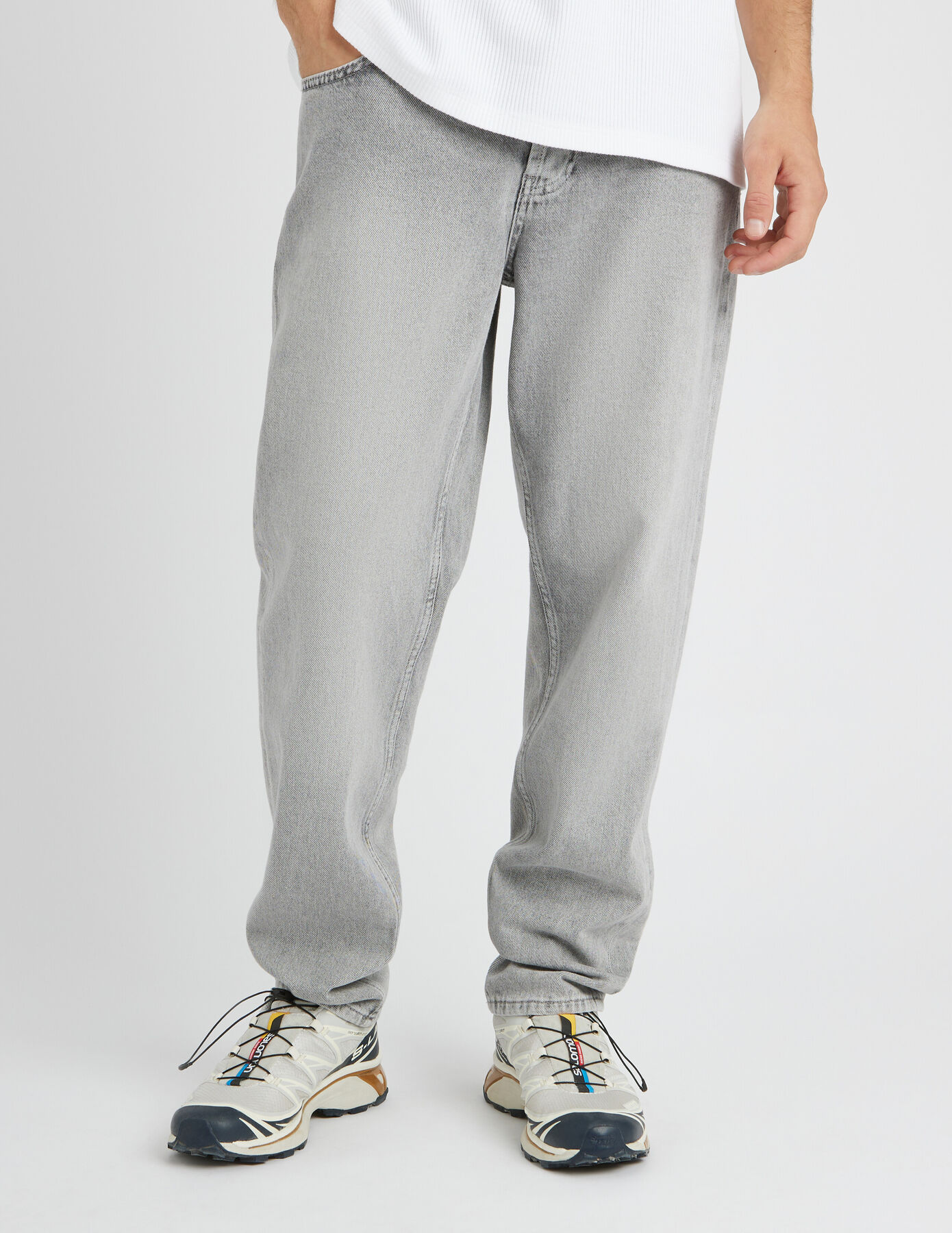 Jean relaxed gris
