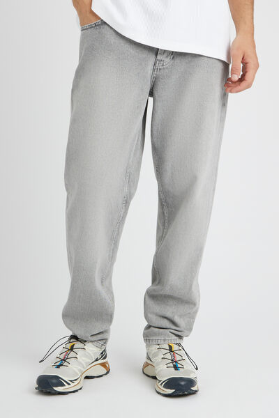 Jean relaxed gris