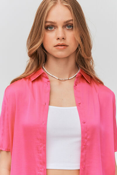 Chemise satinée