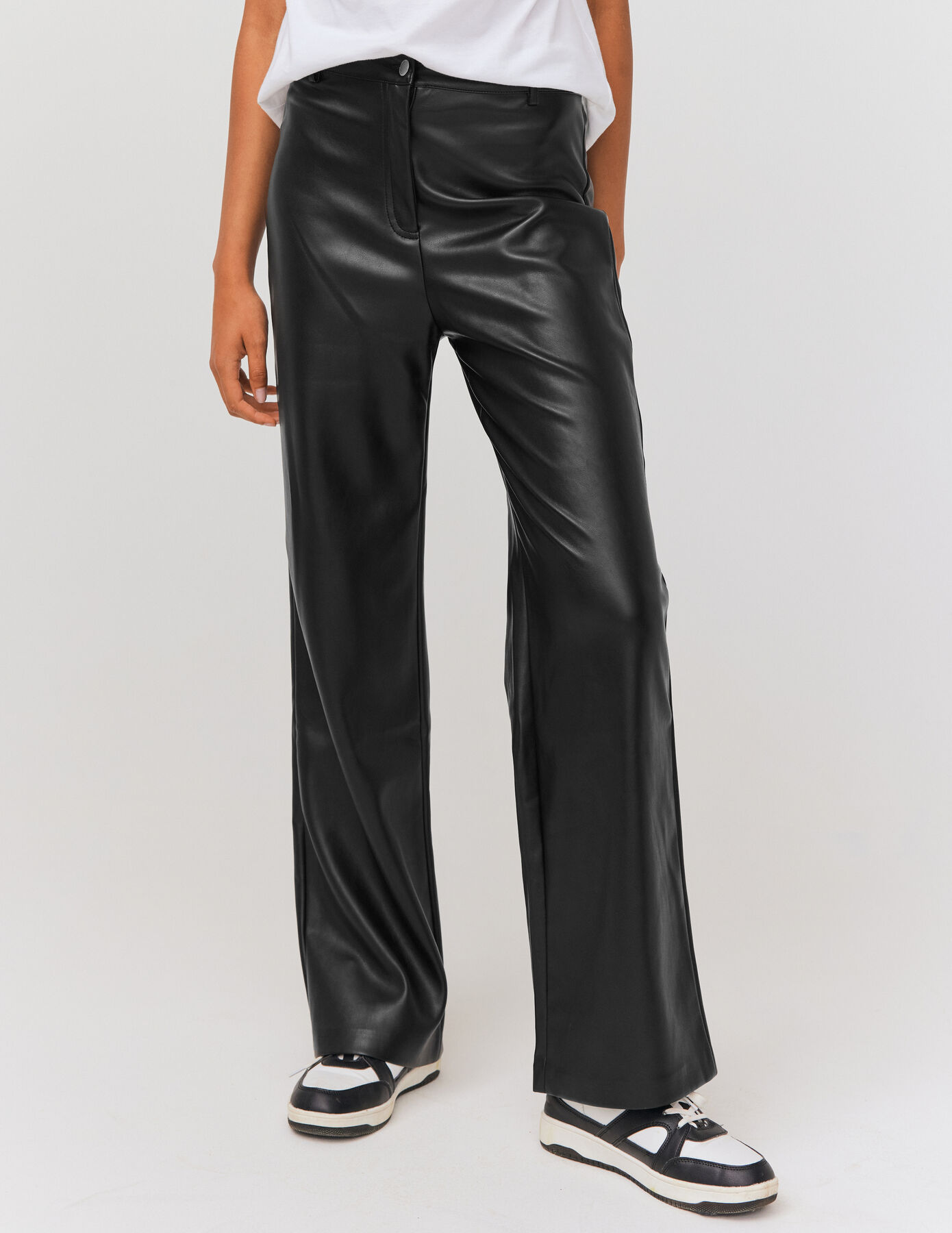 Pantalon en tissu enduit