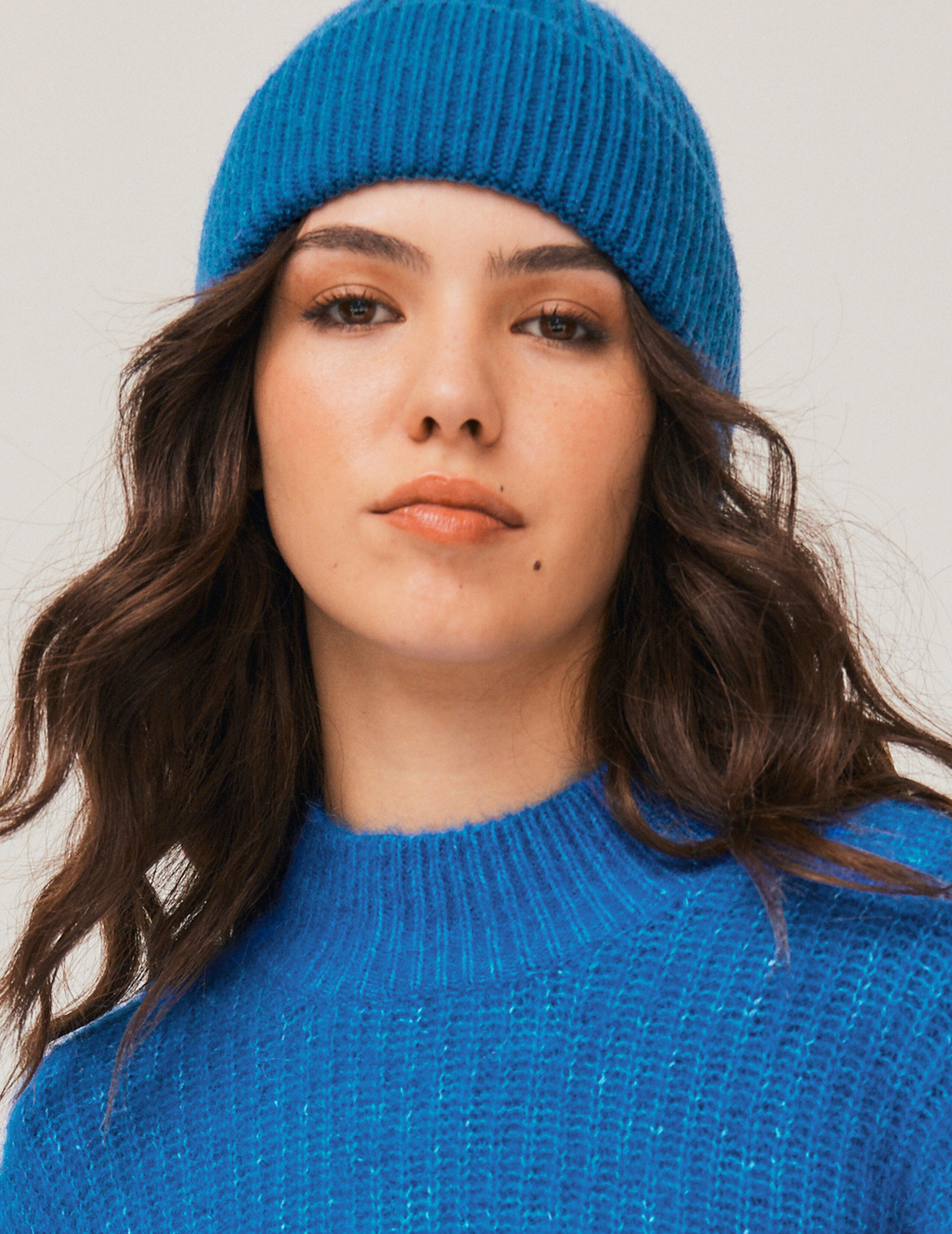 Bonnet basique Bleu fonc BZB