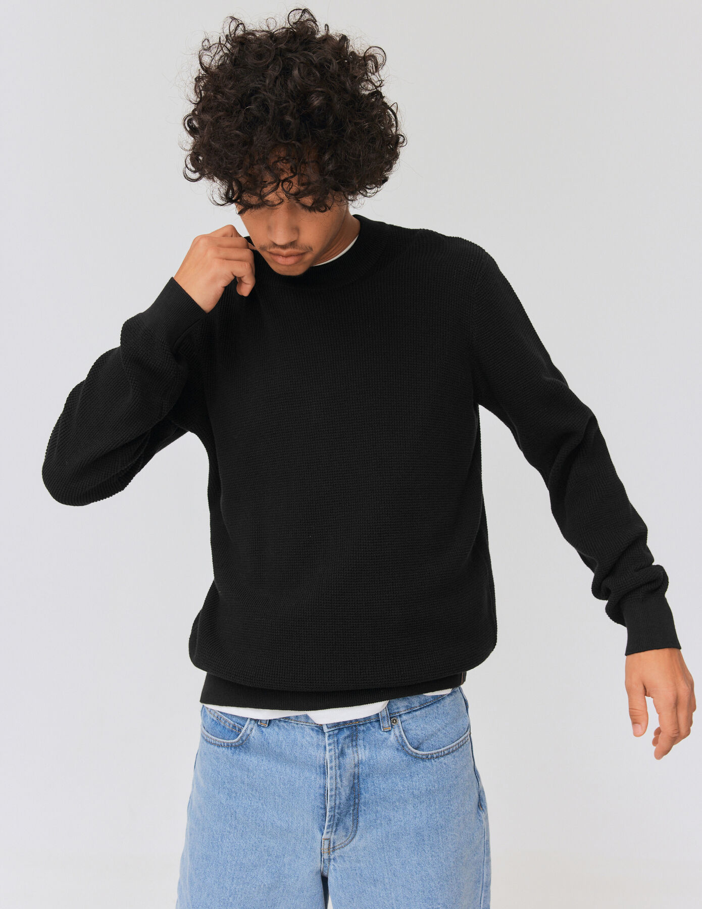 Pull maille fantaisie