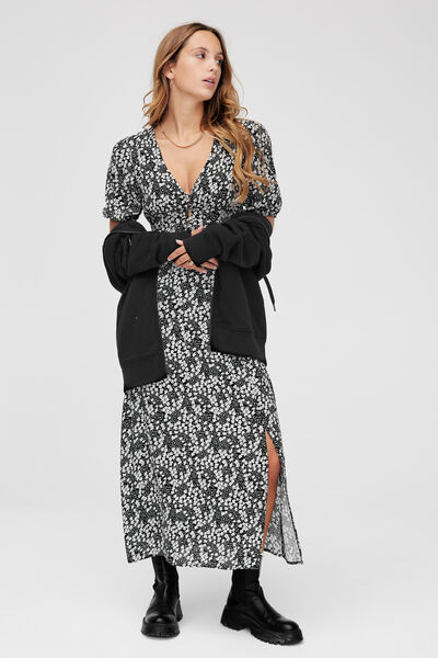 Robe longue imprimée