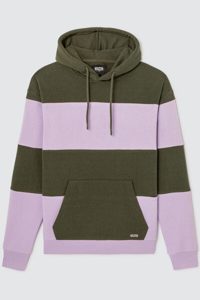 Sweatshirt maxi rayures