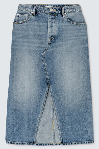 Jupe midi en jean