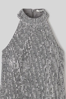 Robe courte à sequins