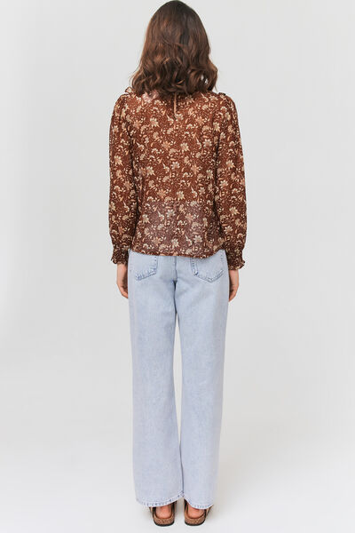 Blouse voile imprimée