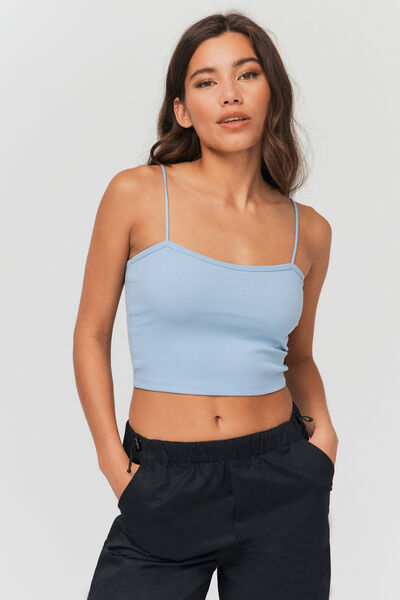 Top bustier en coton