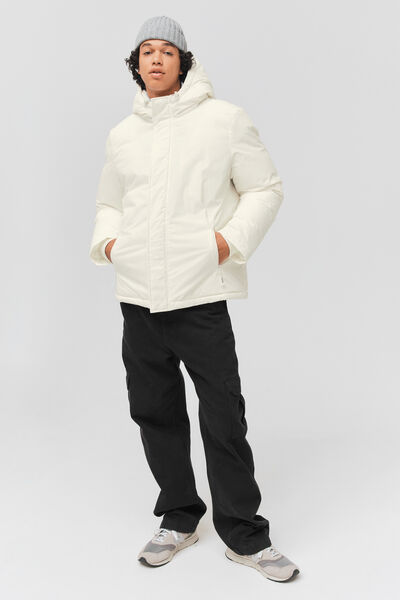 Blouson chaud à capuche
