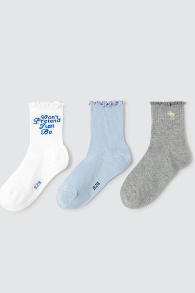 Lot de 3 paires de chaussettes froufrous