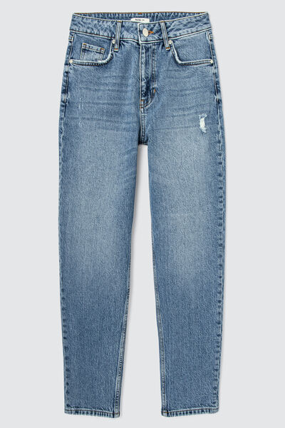Jean mom taille haute