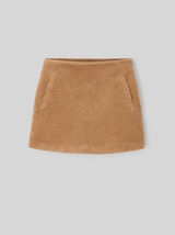 Jupe courte velours